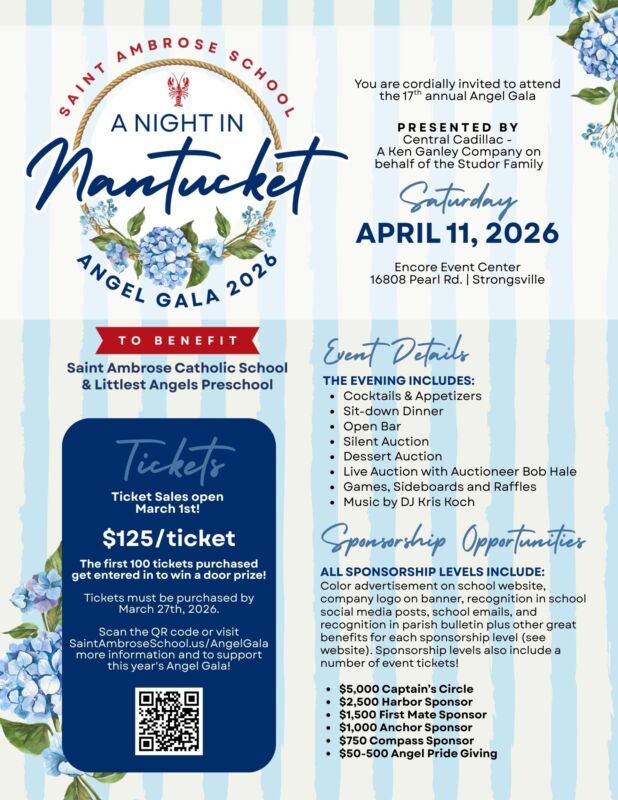 SAS26 A Night in Nantucket – Angel Gala Flyer Invite