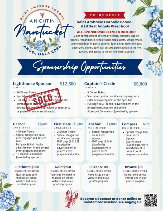 SAS26 A Night in Nantucket – Angel Gala Sponsorships